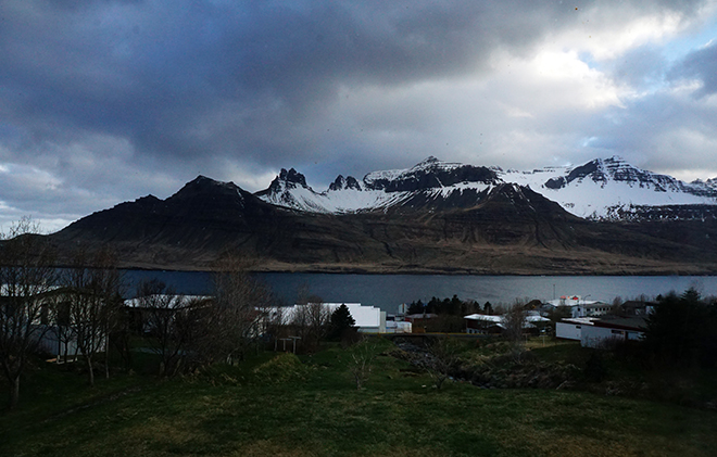 View from east fjords airbnb